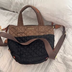 MZ Wallace Two Tone bag with crossbody strap! Light wear on handle.